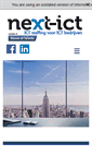 Mobile Screenshot of next-ict.be