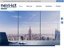 Tablet Screenshot of next-ict.be